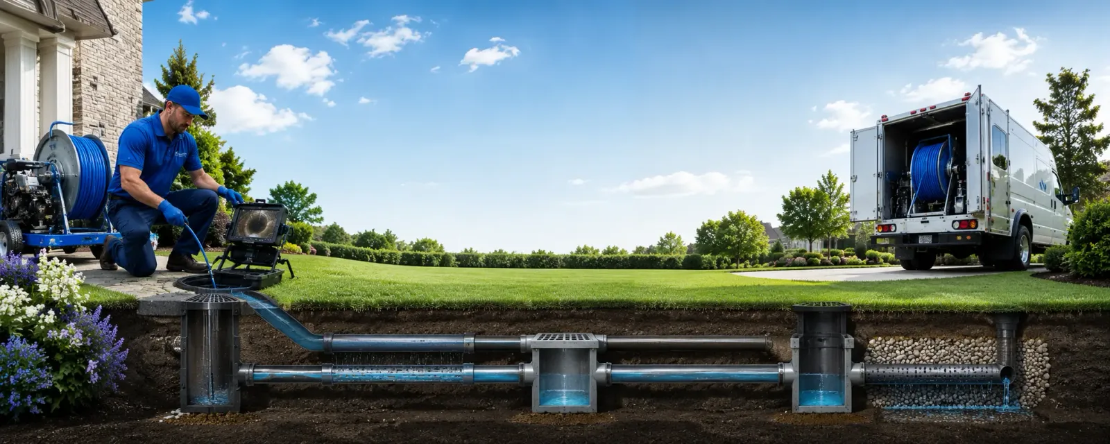 Outdoor drain cleaning information for Dix, NE